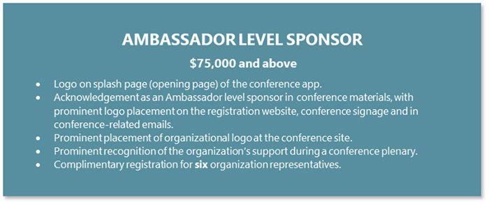 AMBASSADOR LEVEL SPONSOR