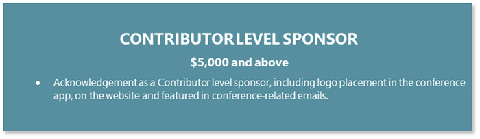 CONTRIBUTOR LEVEL SPONSOR